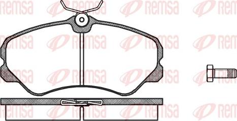 Remsa 0261.00 - Bremsbelagsatz, Scheibenbremse alexcarstop-ersatzteile.com