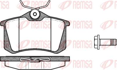 Remsa 0263.05 - Bremsbelagsatz, Scheibenbremse alexcarstop-ersatzteile.com