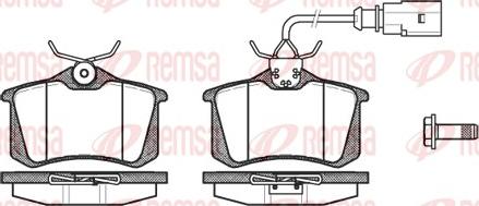 Remsa 0263.02 - Bremsbelagsatz, Scheibenbremse alexcarstop-ersatzteile.com