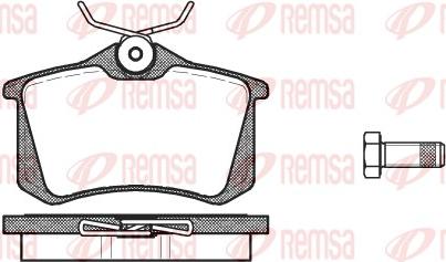 Remsa 0263.10 - Bremsbelagsatz, Scheibenbremse alexcarstop-ersatzteile.com