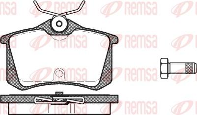 Remsa 0263.20 - Bremsbelagsatz, Scheibenbremse alexcarstop-ersatzteile.com