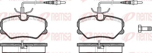 Remsa 0262.12 - Bremsbelagsatz, Scheibenbremse alexcarstop-ersatzteile.com