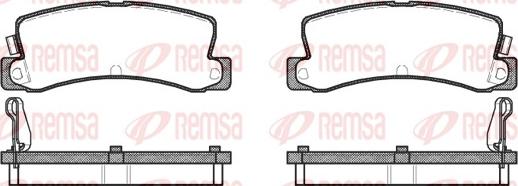 Remsa 0214.04 - Bremsbelagsatz, Scheibenbremse alexcarstop-ersatzteile.com