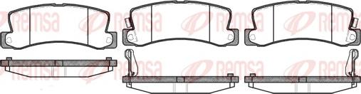 Remsa 0214.22 - Bremsbelagsatz, Scheibenbremse alexcarstop-ersatzteile.com