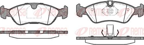 Remsa 0286.50 - Bremsbelagsatz, Scheibenbremse alexcarstop-ersatzteile.com