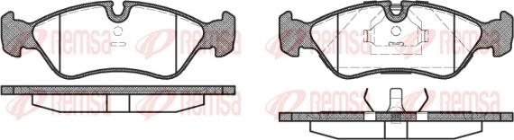 Remsa 0286.10 - Bremsbelagsatz, Scheibenbremse alexcarstop-ersatzteile.com