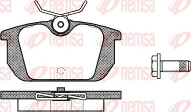 Remsa 0231.00 - Bremsbelagsatz, Scheibenbremse alexcarstop-ersatzteile.com