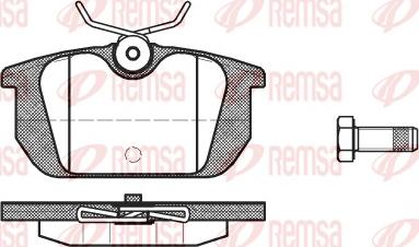 Remsa 0231.10 - Bremsbelagsatz, Scheibenbremse alexcarstop-ersatzteile.com