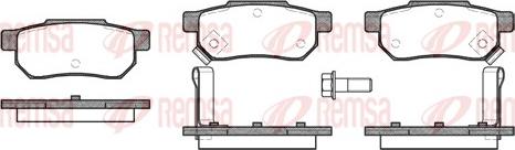 Remsa 0233.02 - Bremsbelagsatz, Scheibenbremse alexcarstop-ersatzteile.com