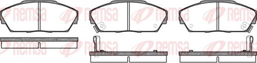 Remsa 0237.02 - Bremsbelagsatz, Scheibenbremse alexcarstop-ersatzteile.com