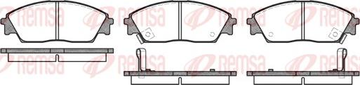 Remsa 0229.02 - Bremsbelagsatz, Scheibenbremse alexcarstop-ersatzteile.com