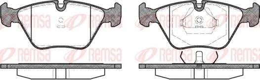 Remsa 0270.00 - Bremsbelagsatz, Scheibenbremse alexcarstop-ersatzteile.com