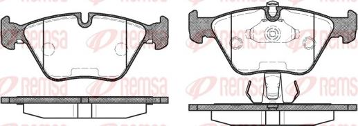 Remsa 0270.25 - Bremsbelagsatz, Scheibenbremse alexcarstop-ersatzteile.com