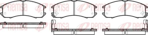 Remsa 0273.02 - Bremsbelagsatz, Scheibenbremse alexcarstop-ersatzteile.com