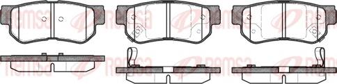 Remsa 0746.02 - Bremsbelagsatz, Scheibenbremse alexcarstop-ersatzteile.com