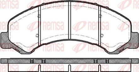 Remsa 0763.00 - Bremsbelagsatz, Scheibenbremse alexcarstop-ersatzteile.com