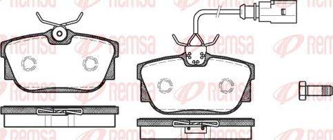 Remsa 0767.01 - Bremsbelagsatz, Scheibenbremse alexcarstop-ersatzteile.com