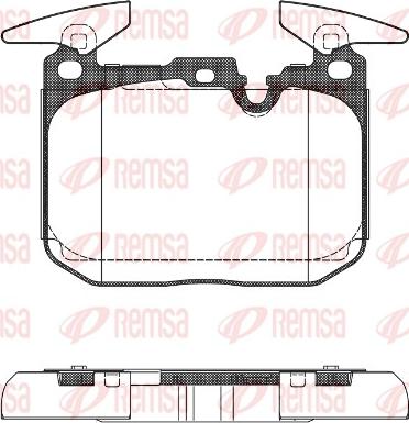 Remsa 1491.00 - Bremsbelagsatz, Scheibenbremse alexcarstop-ersatzteile.com