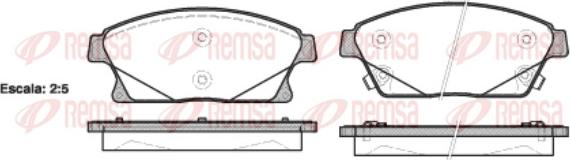 Remsa 1431.02 - Bremsbelagsatz, Scheibenbremse alexcarstop-ersatzteile.com