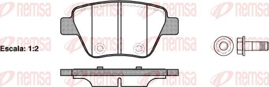 Remsa 1420.00 - Bremsbelagsatz, Scheibenbremse alexcarstop-ersatzteile.com