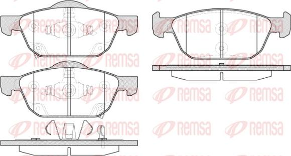 Remsa 1552.02 - Bremsbelagsatz, Scheibenbremse alexcarstop-ersatzteile.com