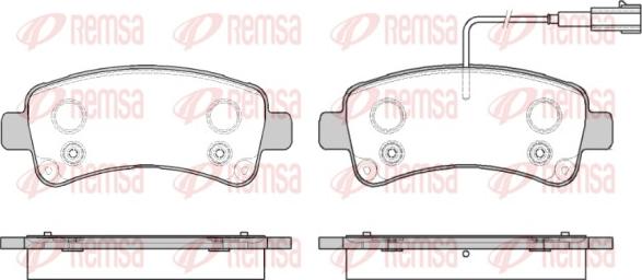 Remsa 1588.02 - Bremsbelagsatz, Scheibenbremse alexcarstop-ersatzteile.com