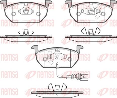 Remsa 1601.01 - Bremsbelagsatz, Scheibenbremse alexcarstop-ersatzteile.com