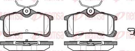 Remsa 1050.02 - Bremsbelagsatz, Scheibenbremse alexcarstop-ersatzteile.com