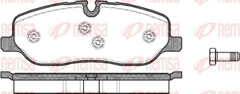 Remsa 1158.00 - Bremsbelagsatz, Scheibenbremse alexcarstop-ersatzteile.com