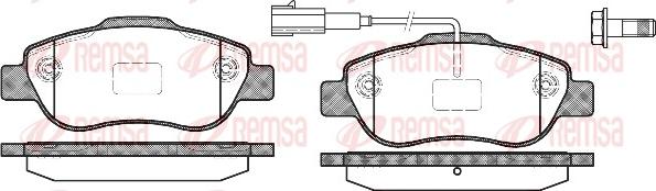 Remsa 1100.11 - Bremsbelagsatz, Scheibenbremse alexcarstop-ersatzteile.com