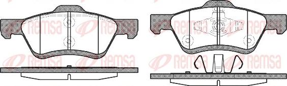 Remsa 1124.00 - Bremsbelagsatz, Scheibenbremse alexcarstop-ersatzteile.com