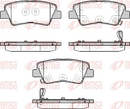 Remsa 1807.12 - Bremsbelagsatz, Scheibenbremse alexcarstop-ersatzteile.com