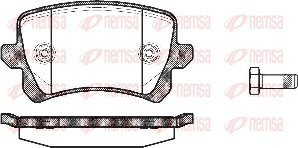 Remsa 1342.00 - Bremsbelagsatz, Scheibenbremse alexcarstop-ersatzteile.com