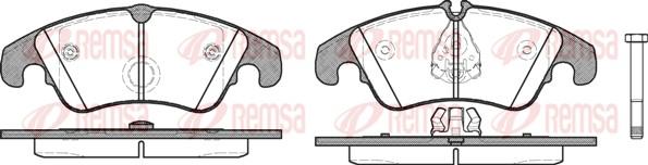 Remsa 1304.10 - Bremsbelagsatz, Scheibenbremse alexcarstop-ersatzteile.com