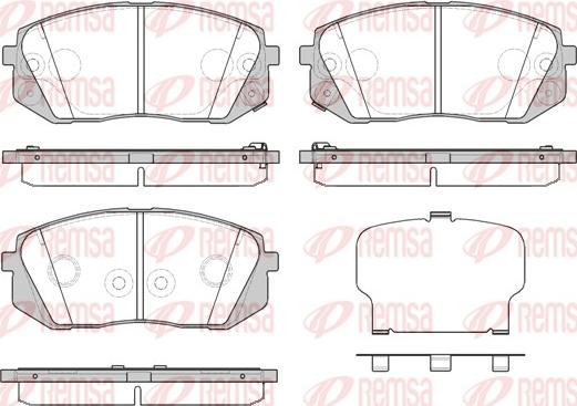 Remsa 1302.52 - Bremsbelagsatz, Scheibenbremse alexcarstop-ersatzteile.com