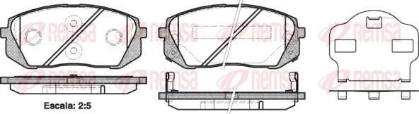 Remsa 1302.02 - Bremsbelagsatz, Scheibenbremse alexcarstop-ersatzteile.com