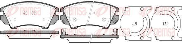 Remsa 1375.12 - Bremsbelagsatz, Scheibenbremse alexcarstop-ersatzteile.com