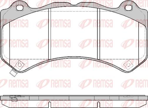 Remsa 1376.04 - Bremsbelagsatz, Scheibenbremse alexcarstop-ersatzteile.com