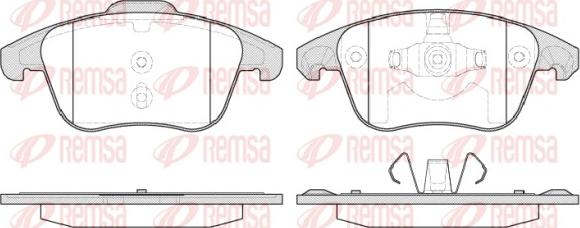 Remsa 1249.30 - Bremsbelagsatz, Scheibenbremse alexcarstop-ersatzteile.com