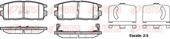 Remsa 1260.12 - Bremsbelagsatz, Scheibenbremse alexcarstop-ersatzteile.com