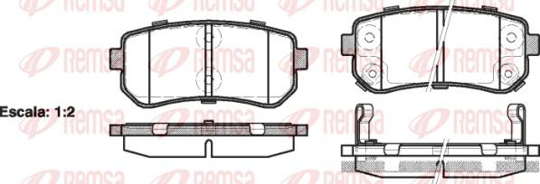 Remsa 1209.02 - Bremsbelagsatz, Scheibenbremse alexcarstop-ersatzteile.com