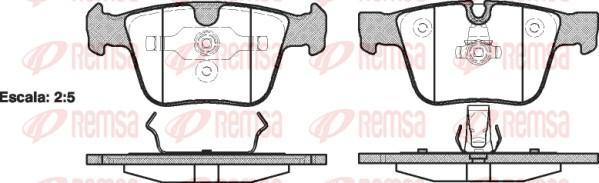 Remsa 1216.00 - Bremsbelagsatz, Scheibenbremse alexcarstop-ersatzteile.com