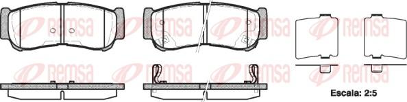 Remsa 1239.02 - Bremsbelagsatz, Scheibenbremse alexcarstop-ersatzteile.com