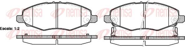 Remsa 1235.02 - Bremsbelagsatz, Scheibenbremse alexcarstop-ersatzteile.com