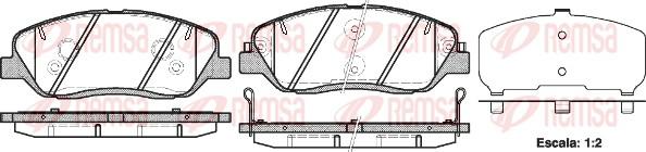 Remsa 1226.02 - Bremsbelagsatz, Scheibenbremse alexcarstop-ersatzteile.com