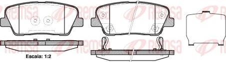 Remsa 1274.02 - Bremsbelagsatz, Scheibenbremse alexcarstop-ersatzteile.com