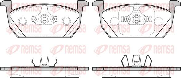 Remsa 1710.00 - Bremsbelagsatz, Scheibenbremse alexcarstop-ersatzteile.com