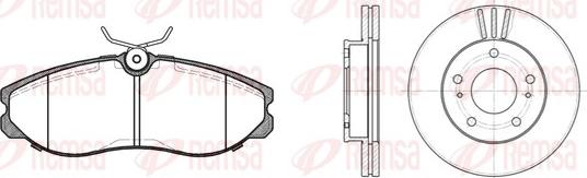 Remsa 8462.00 - Bremsensatz, Scheibenbremse alexcarstop-ersatzteile.com