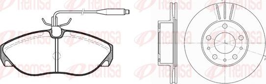 Remsa 8486.01 - Bremsensatz, Scheibenbremse alexcarstop-ersatzteile.com