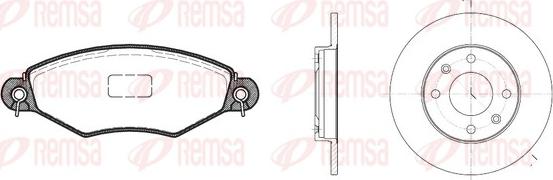 Remsa 8643.06 - Bremsensatz, Scheibenbremse alexcarstop-ersatzteile.com